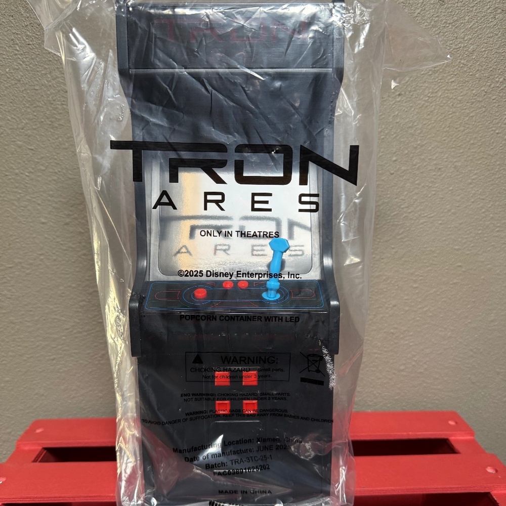 Disney Tron Ares Light-Up Arcade Popcorn Bucket Regal Exclusive NEW